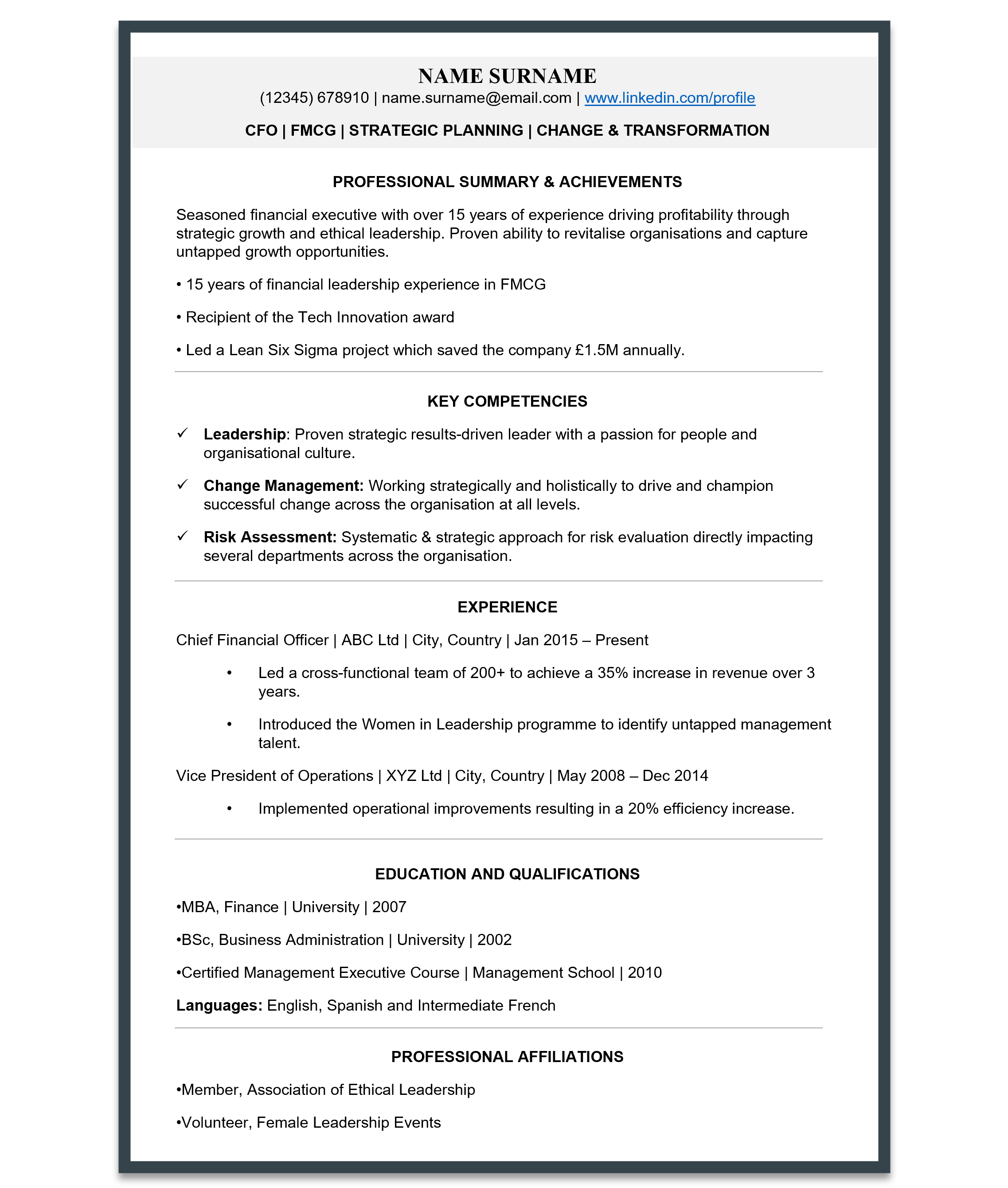 How to Write an Executive CV in 2026 | Page Executive